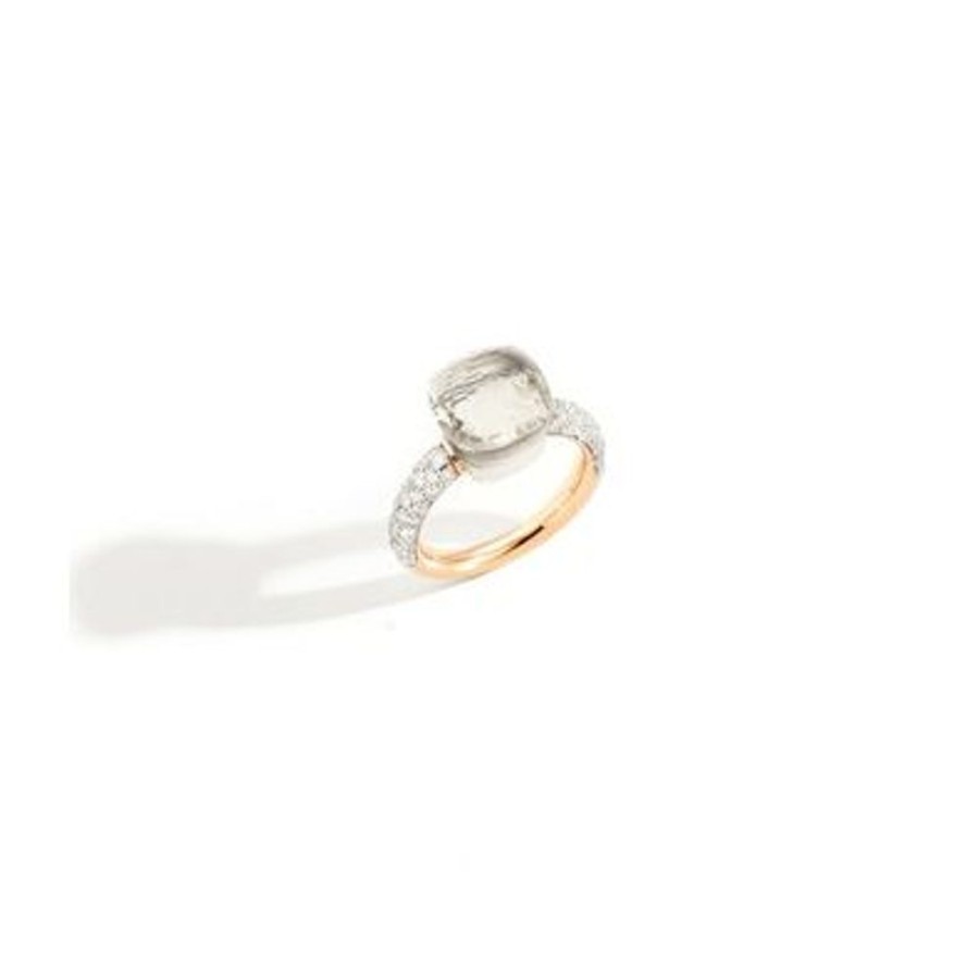 Juwelen rene kahle | Pomellato Nudo Classic Ring Witte Topaas Diamonds