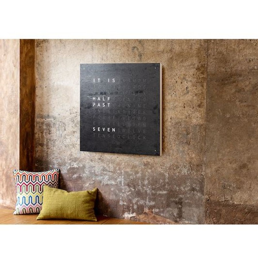 Horloges rene kahle | Qlocktwo Large Metamorphite 90X90 Cm