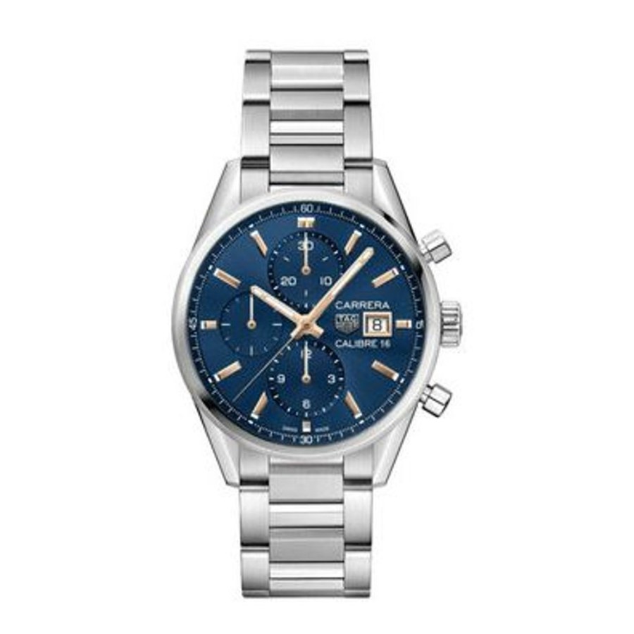 Horloges rene kahle | Tag Heuer Horloge Carrera Calibre Chronograaf 41Mm