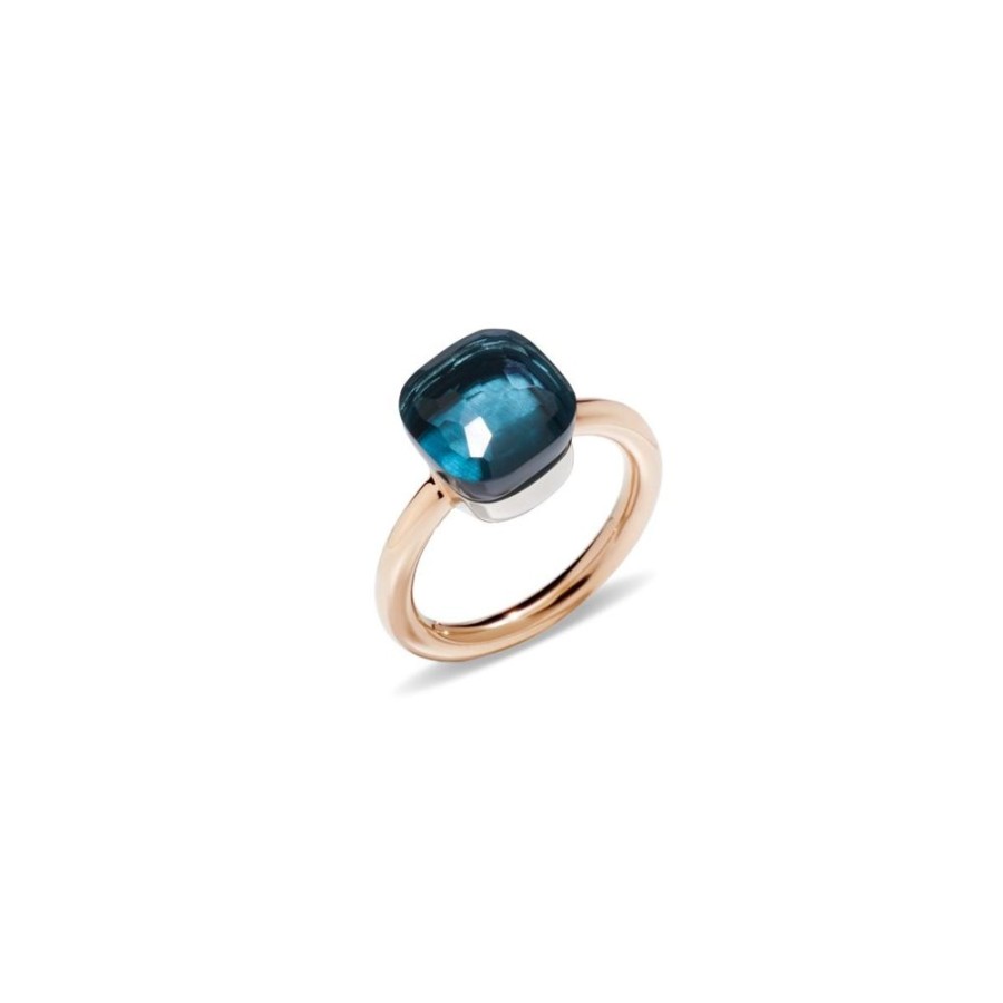 Juwelen rene kahle | Pomellato Nudo Classic Ring London Blue Topaas