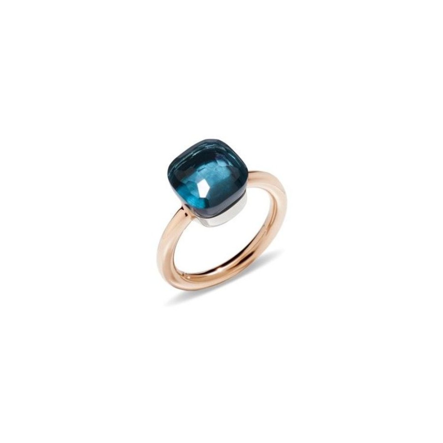 Juwelen rene kahle | Pomellato Nudo Classic Ring London Blue Topaas