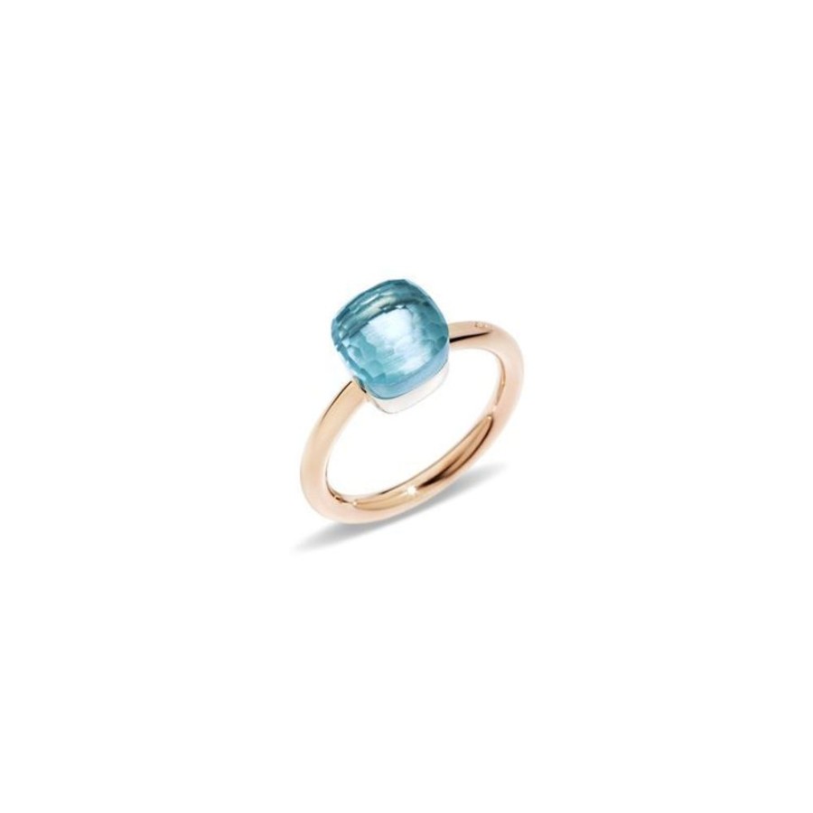 Juwelen rene kahle | Pomellato Nudo Petit Ring Blauwe Topaas