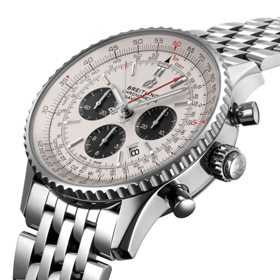 Horloges rene kahle | Breitling Navitimer B03 Chronograp Rattrapante 45