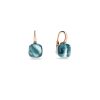 Juwelen rene kahle | Pomellato Nudo Classic Oorhangers Blauwe Topaas