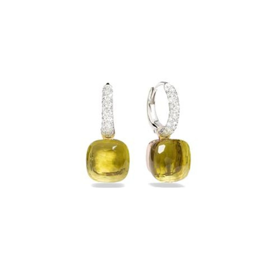 Juwelen rene kahle | Pomellato Nudo Classic Oorhangers Lemonkwarts Diamonds