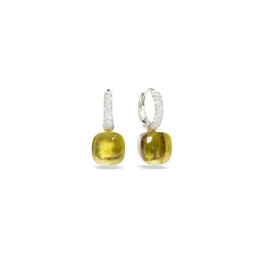 Juwelen rene kahle | Pomellato Nudo Classic Oorhangers Lemonkwarts Diamonds