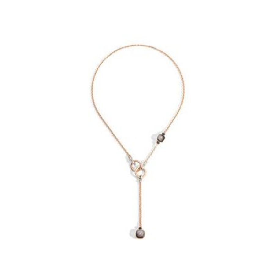 Juwelen rene kahle | Pomellato Nudo Lariat Collier Obsidiaan