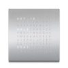 Horloges rene kahle | Qlocktwo Large Stainless Steel 90X90 Cm