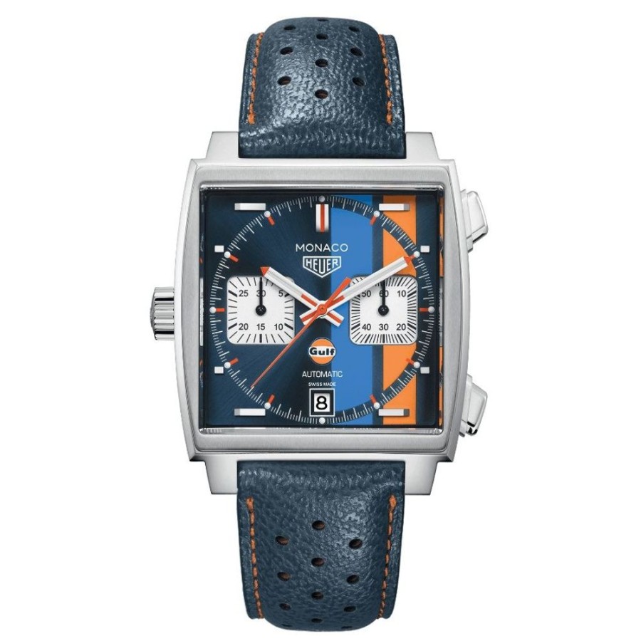 Horloges rene kahle | Tag Heuer Monaco Automatic Chronograph 39Mm