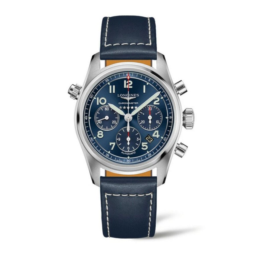 Horloges rene kahle | Longines Spirit Chronograaf 42 Mm