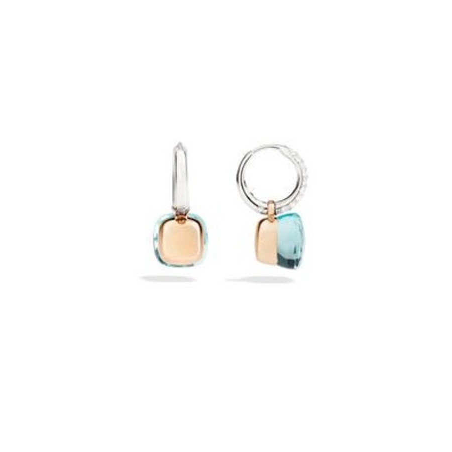 Juwelen rene kahle | Pomellato Nudo Classic Oorhangers Topaas Diamonds