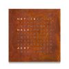 Horloges rene kahle | Qlocktwo Large Rust 90X90 Cm