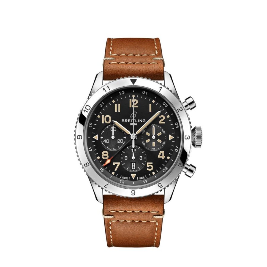 Horloges rene kahle | Breitling Super Avi B04 Chronograph Gmt 46 P-51 Mustang