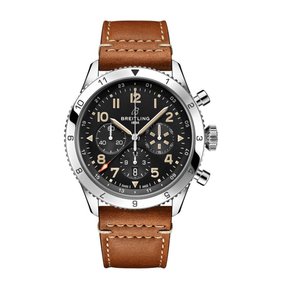 Horloges rene kahle | Breitling Super Avi B04 Chronograph Gmt 46 P-51 Mustang