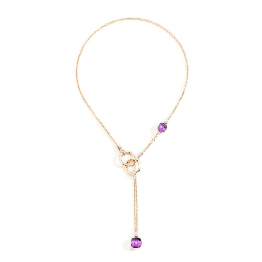 Juwelen rene kahle | Pomellato Nudo Lariat Collier Amethist