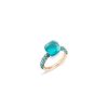 Juwelen rene kahle | Pomellato Nudo Classic Ring London Blue Topaas Agaath Deep Blue