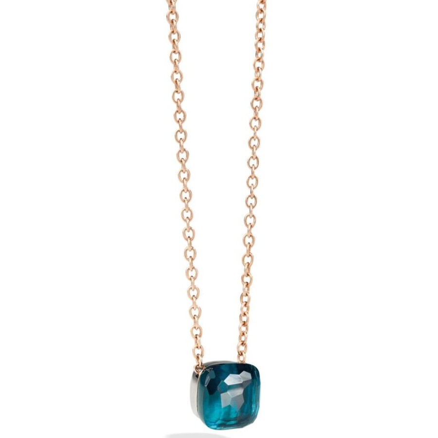 Juwelen rene kahle | Pomellato Nudo Maxi Collier London Blue Topaas