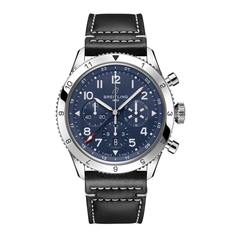 Horloges rene kahle | Breitling Super Avi B04 Chronograph Gmt 46 Tribute To Vought F4U Corsair