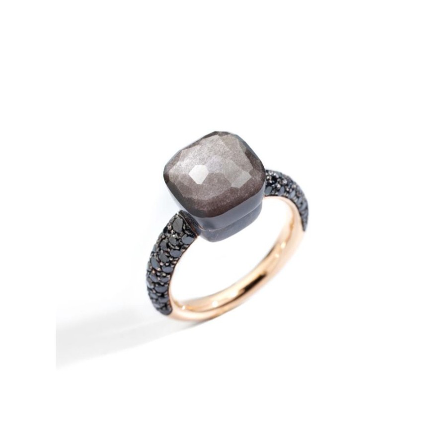 Juwelen rene kahle | Pomellato Nudo Classic Ring Obsidiaan