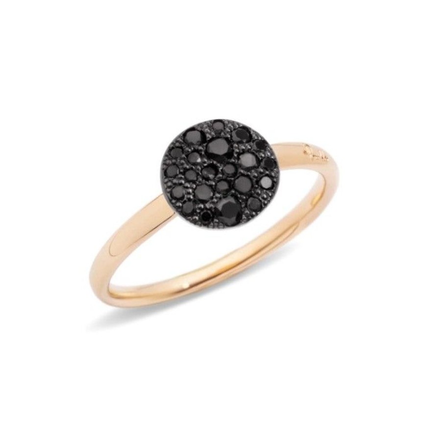 Juwelen rene kahle | Pomellato Sabbia Ring Black Diamonds