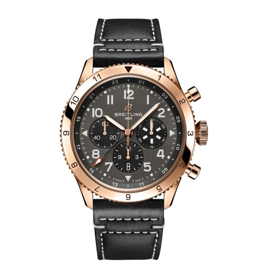 Horloges rene kahle | Breitling Super Avi B04 Chronograph Gmt 46 P-51 Mustang