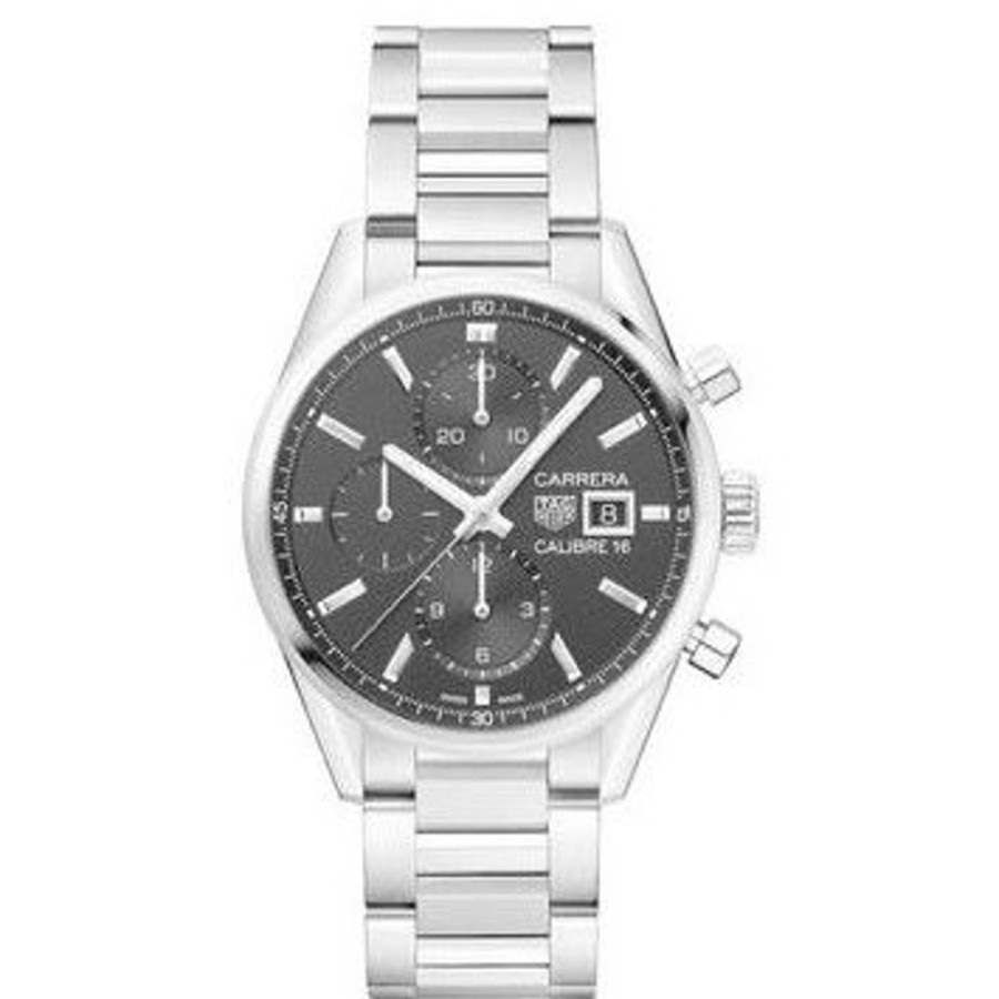 Horloges rene kahle | Tag Heuer Horloge Carrera 41Mm Calibre 16 Chronograaf