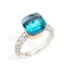 Juwelen rene kahle | Pomellato Nudo Classic Ring Topaas Deep Blue Diamonds