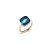 Juwelen rene kahle | Pomellato Nudo Grande Ring London Blue Topaas