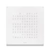 Horloges rene kahle | Qlocktwo Classic White Pepper 45X45 Cm