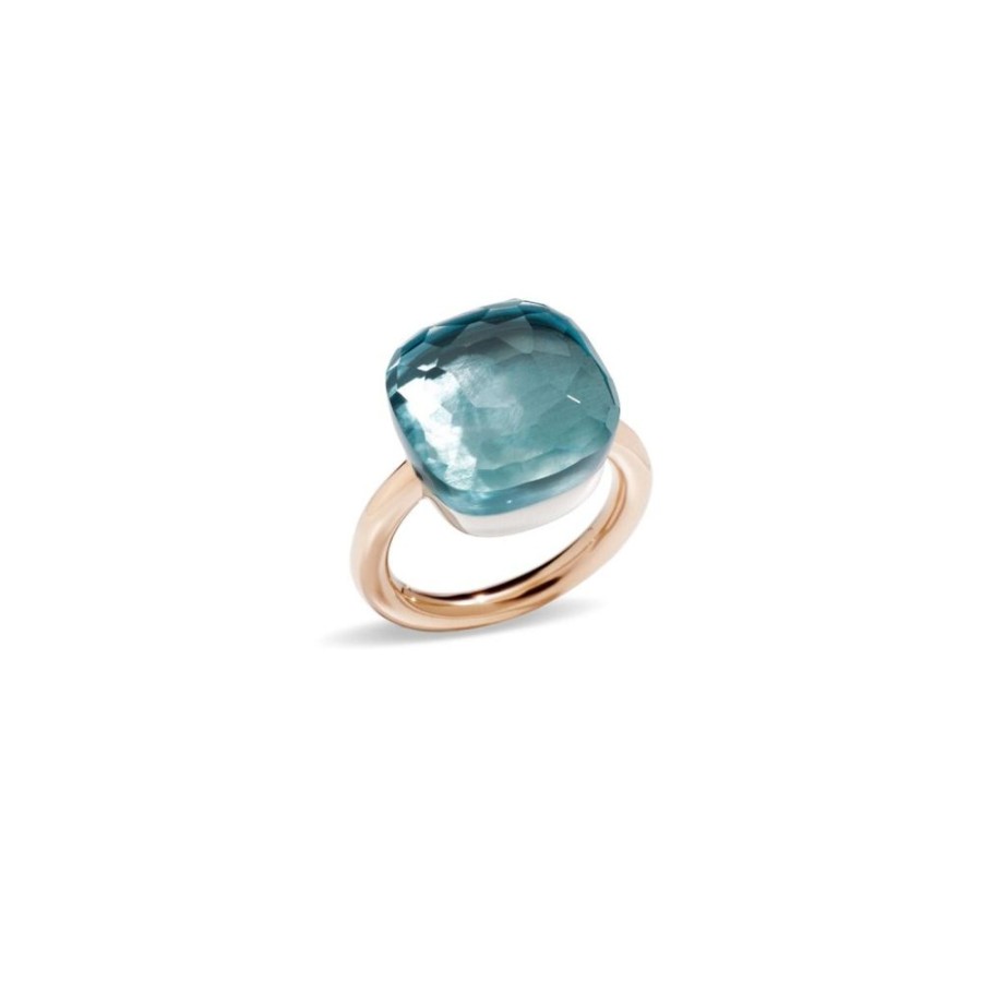 Juwelen rene kahle | Pomellato Nudo Absoluto Ring Blauwe Topaas