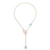 Juwelen rene kahle | Pomellato Nudo Lariat Collier Blauw Topaas