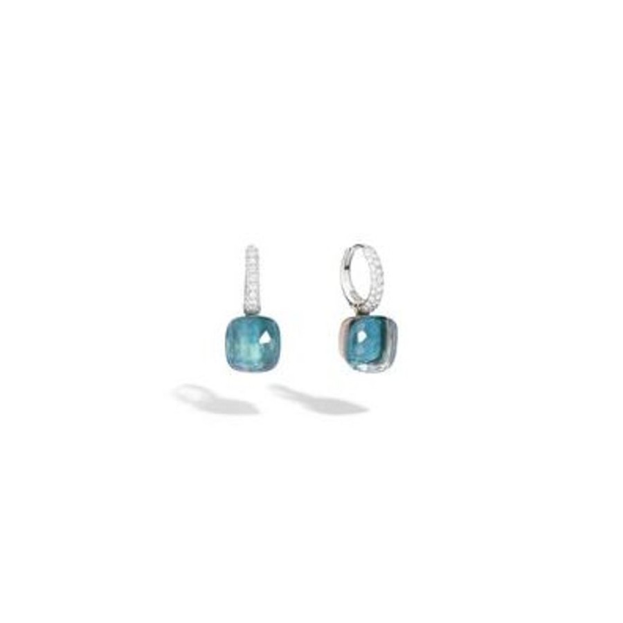 Juwelen rene kahle | Pomellato Nudo Classic Oorhangers Topaas Agaat Diamonds