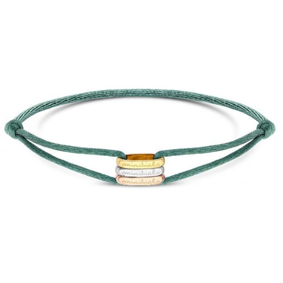 Juwelen rene kahle | Minitials Tricolore Satijn Armband