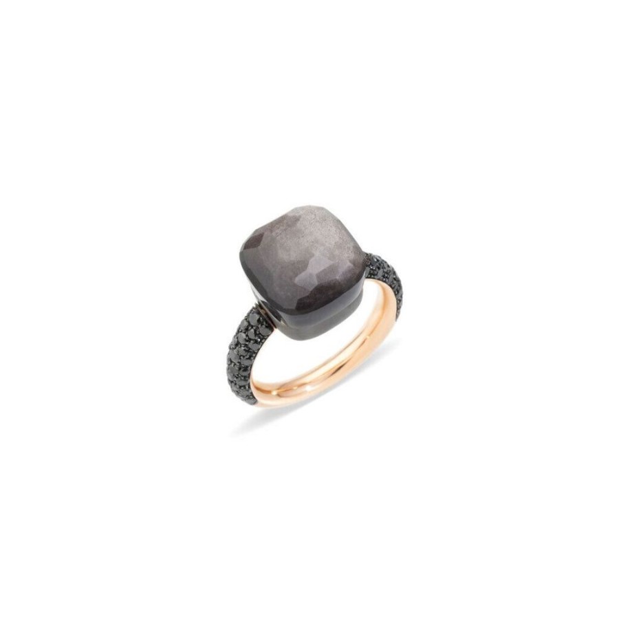 Juwelen rene kahle | Pomellato Nudo Grande Ring Obsidiaan