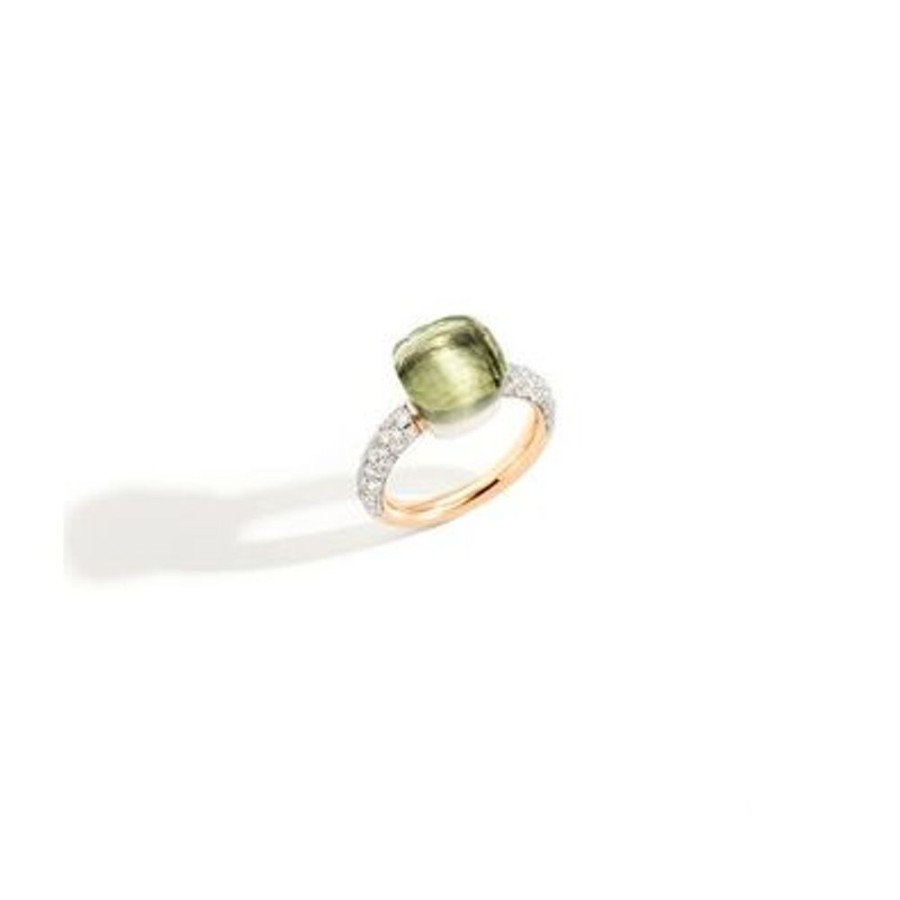 Juwelen rene kahle | Pomellato Nudo Classic Ring Prasoliet Diamonds