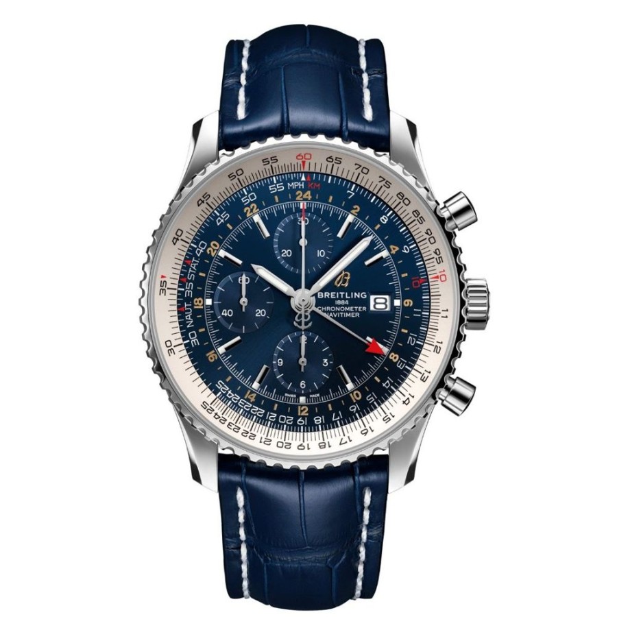 Horloges rene kahle | Breitling Navitimer Chronograph Gmt 46