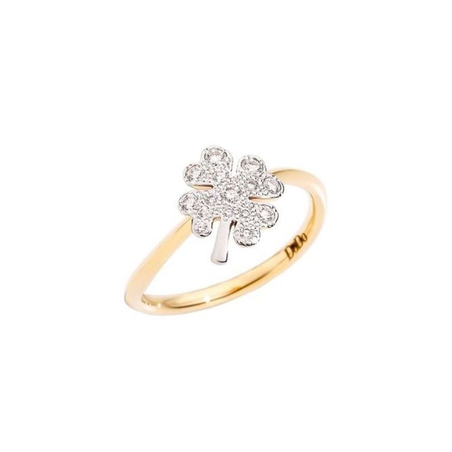 Juwelen rene kahle | Dodo Four Leaf Clover Ring Diamonds