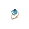 Juwelen rene kahle | Pomellato Nudo Grande Ring Blauwe Topaas